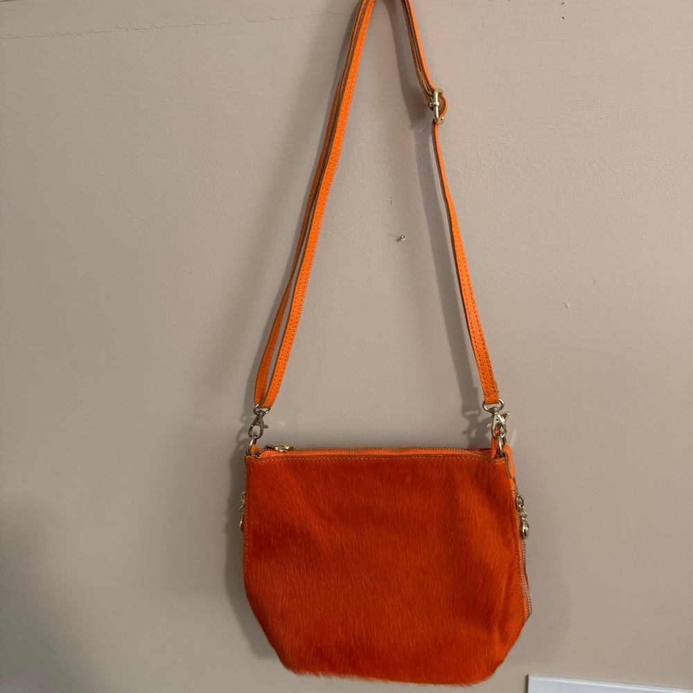 Genuine Leather Calf Pony Hair crossbody bag